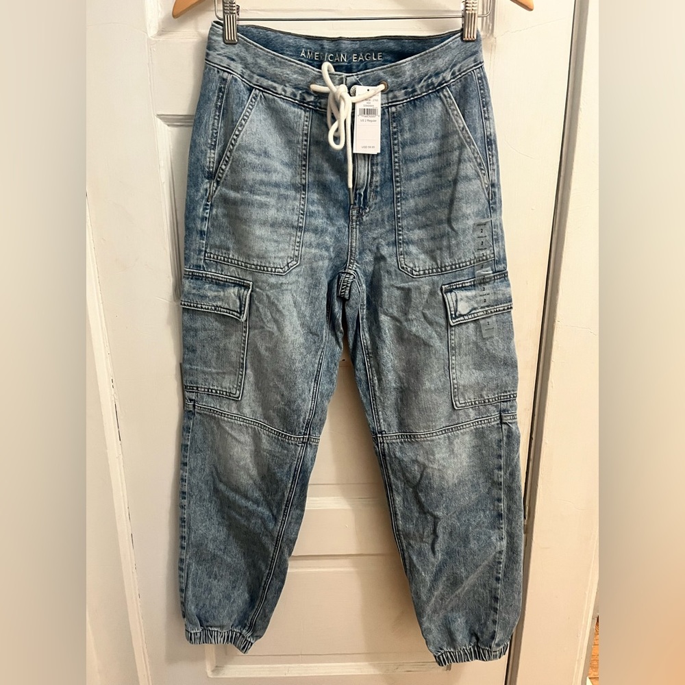 NWT- American eagle denim joggers